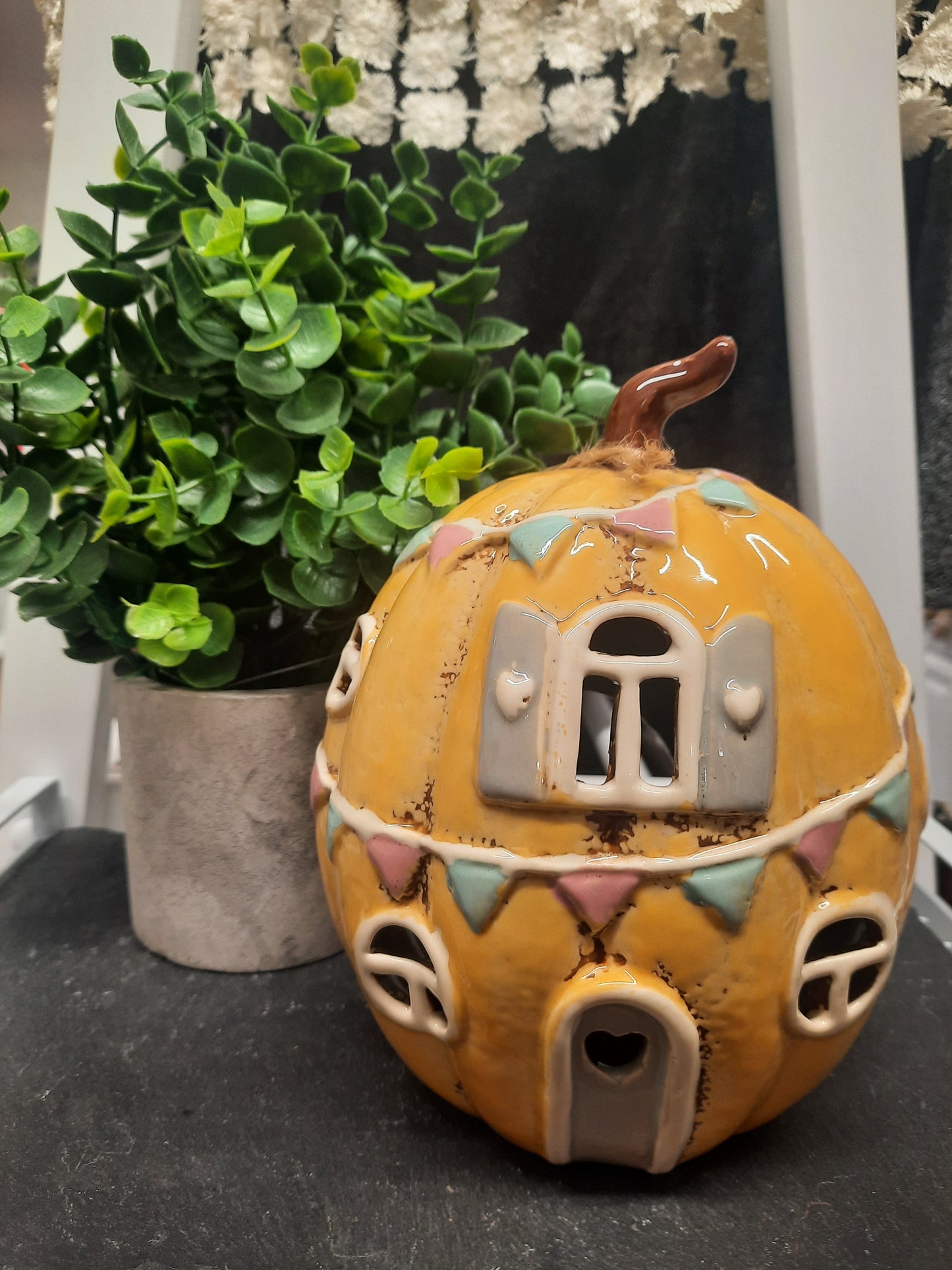 Village Pottery Pumpkin T-light House...