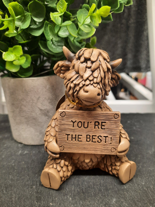 Hughie Highland Cow You're the Best...