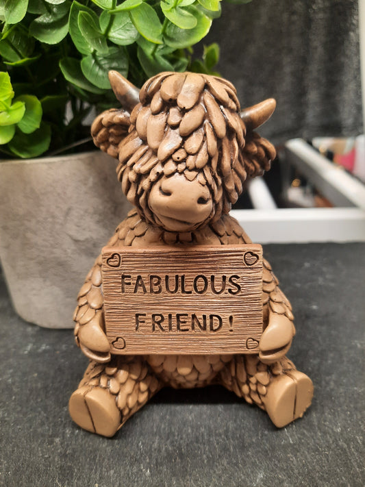 Hughie Highland Cow Fabulous Friend...