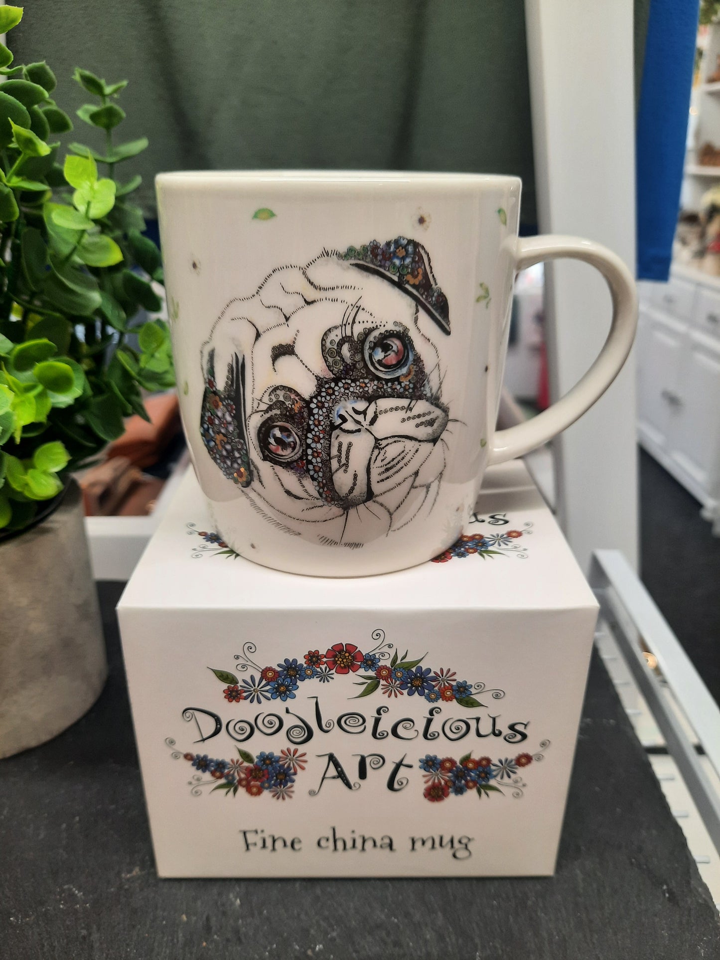 Doodleicious Pug Mug