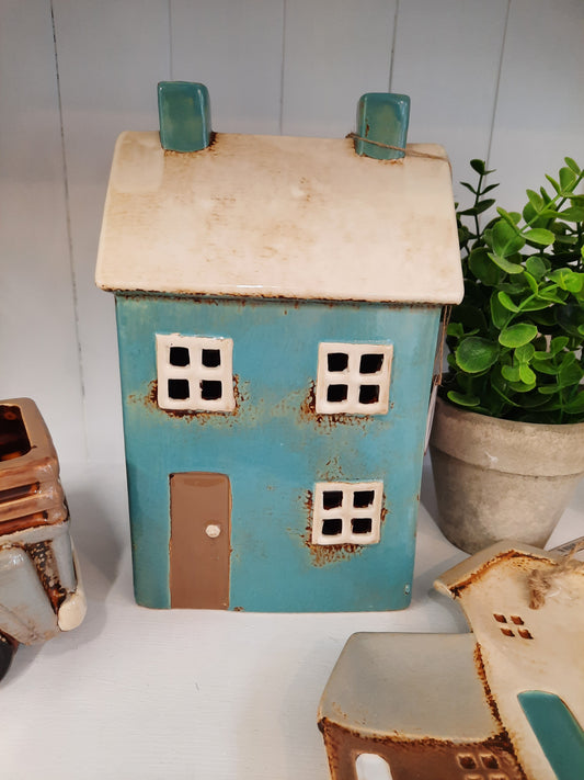 Village Pottery Blue House