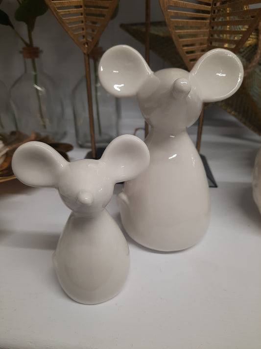 White Ceramic Mouse