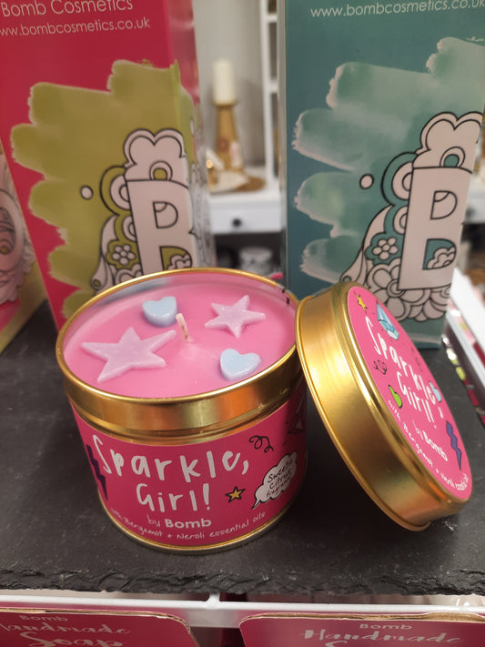 Fragranced Tinned Candle (Sparkle Girl)