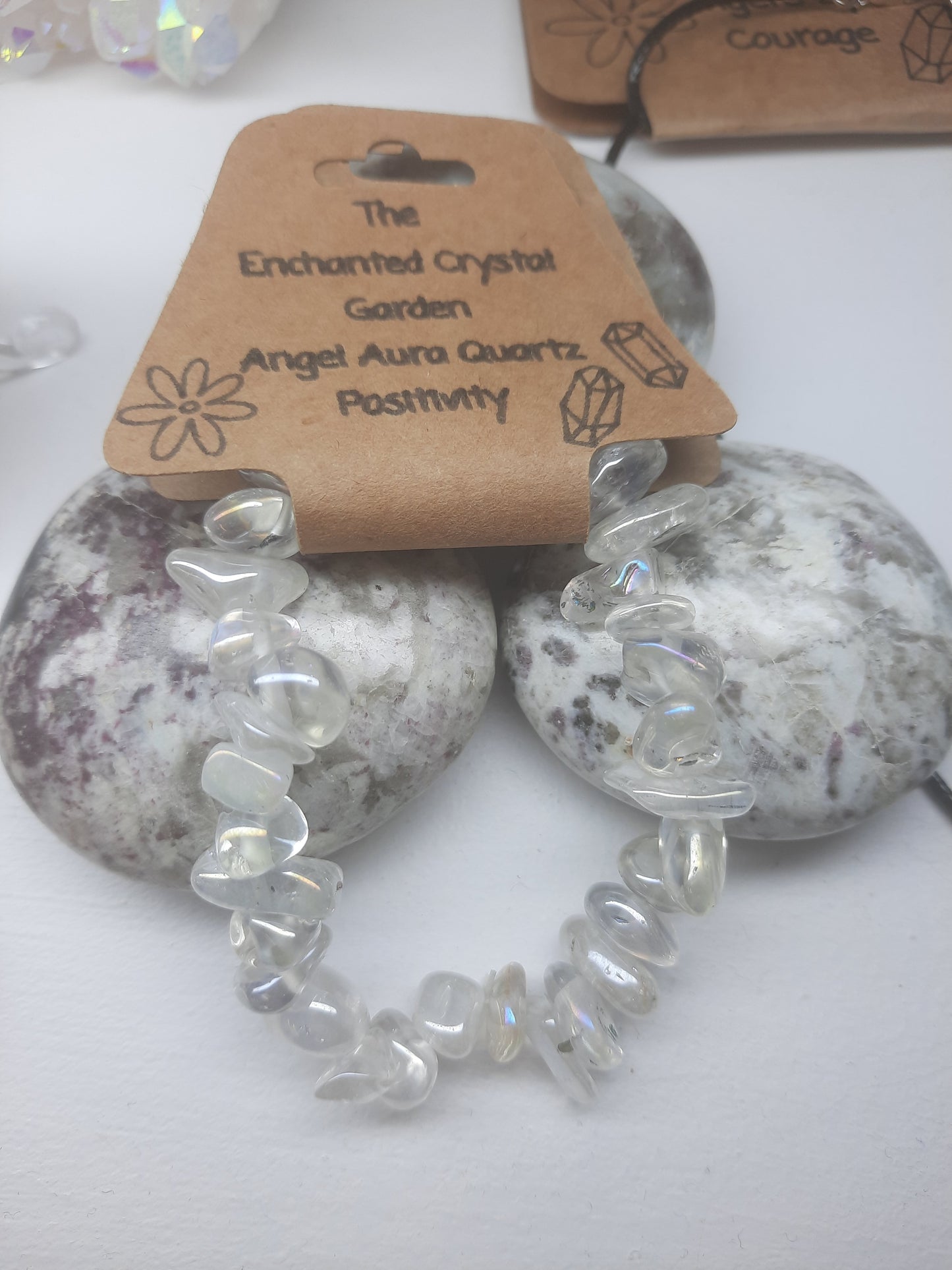Chip Bracelets (Angel Aura Quartz)