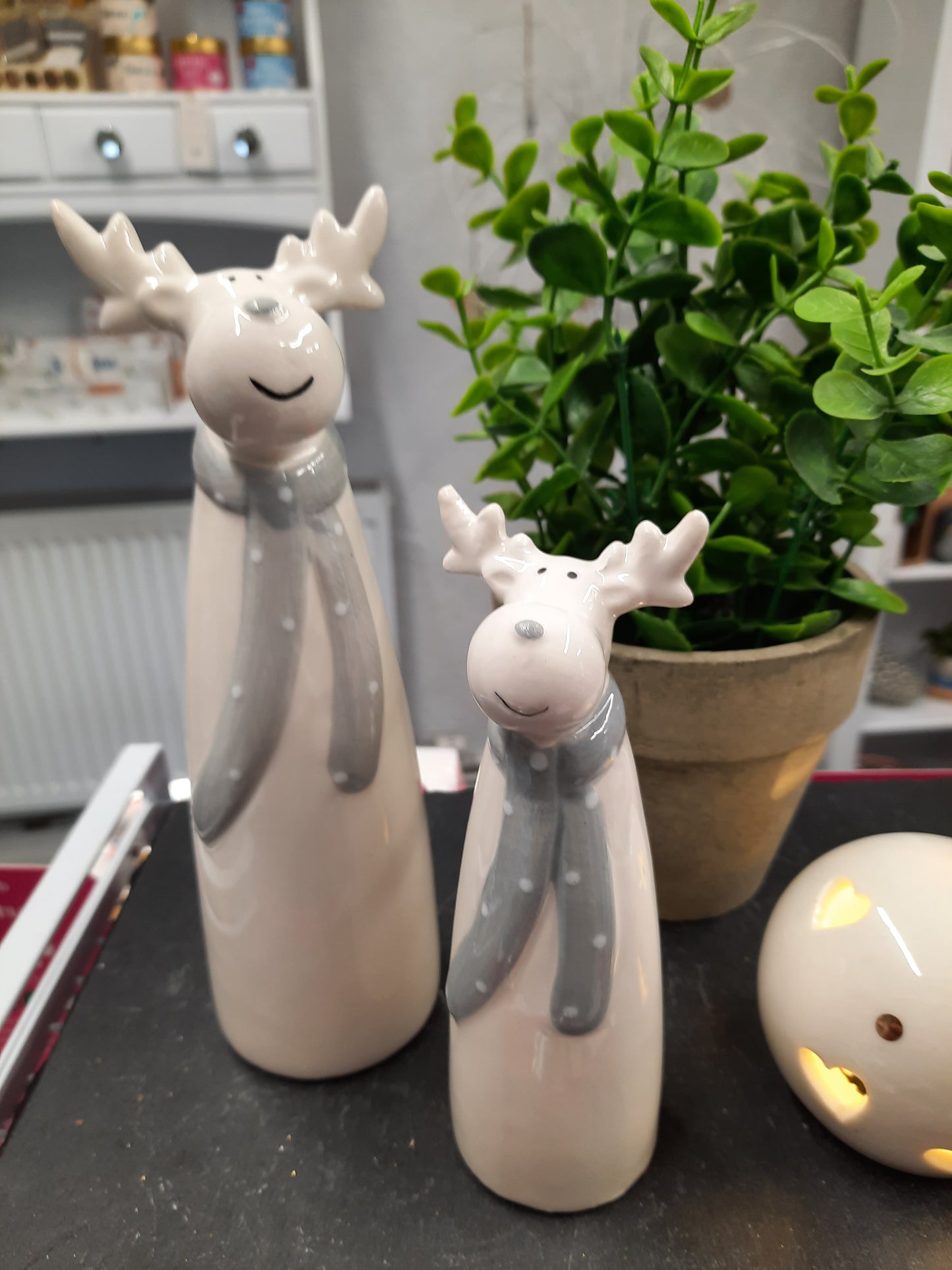 Grey Scarf Reindeer