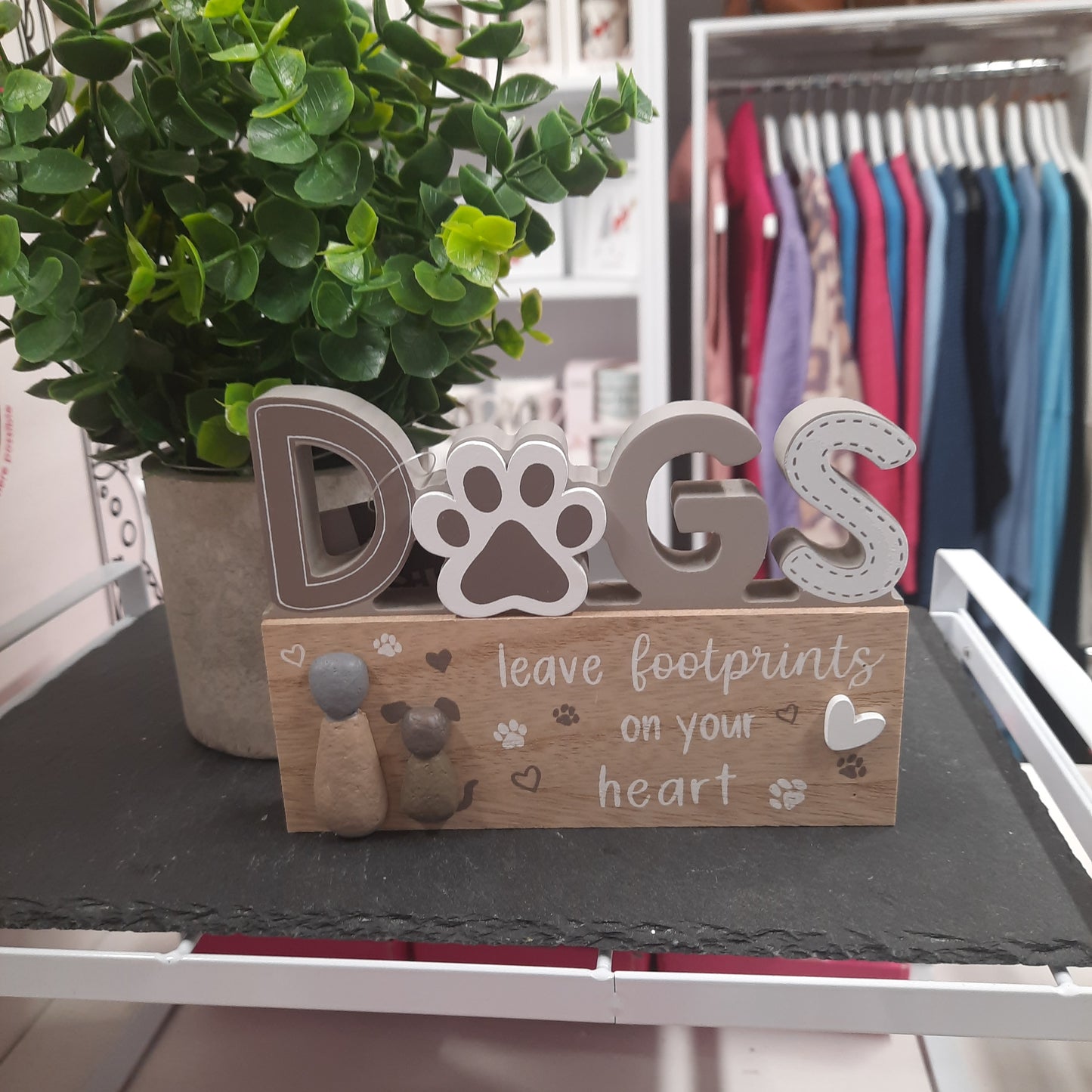 Dogs Pebble Sign