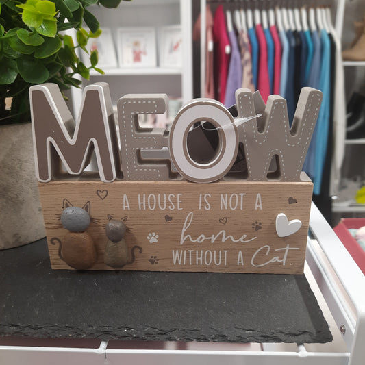 Meow Pebble Sign...