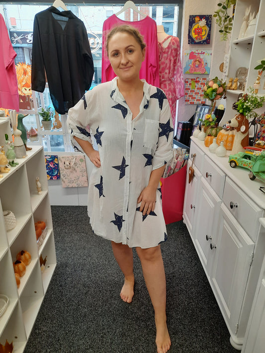 Shirt with Star Detail...