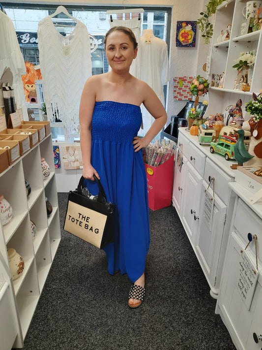 Strapless Harrem Style Jumpsuit with Elasticated body...