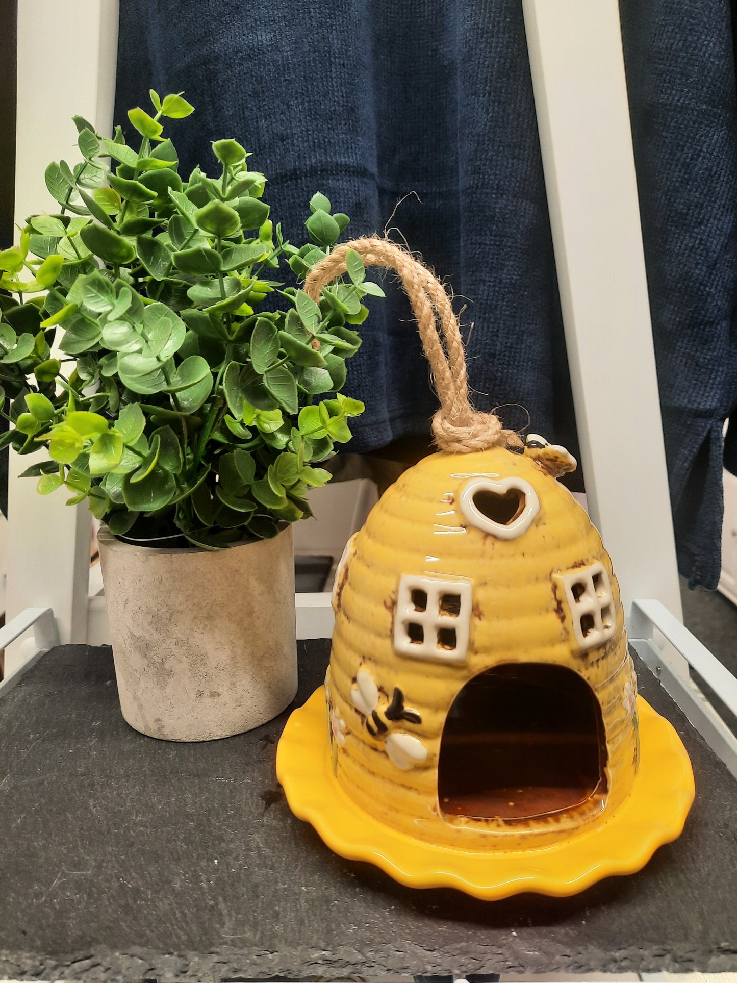 Beehive Bird House/ Feeder ( Yellow)