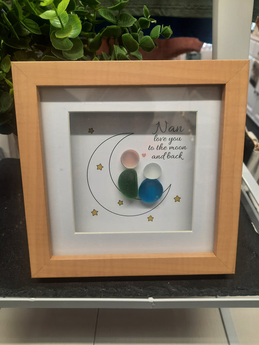 Pebble Glass Nan Plaque...