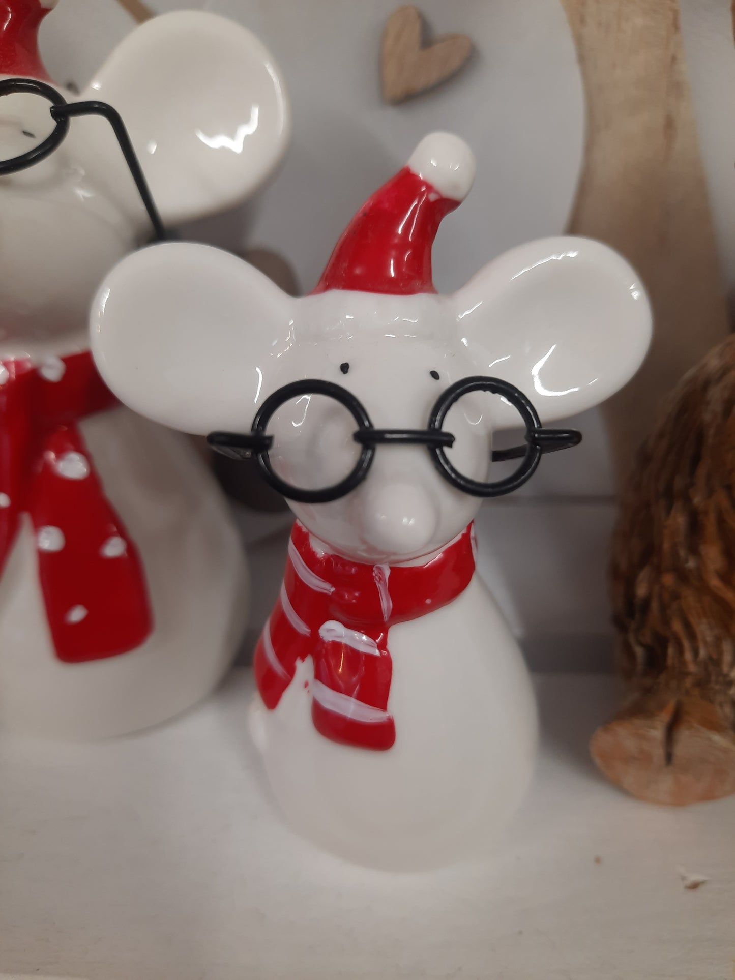 Ceramic Mouse with Glasses