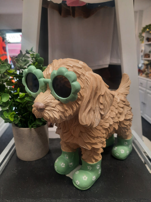 Sunglasses Cockapoo with Wellies