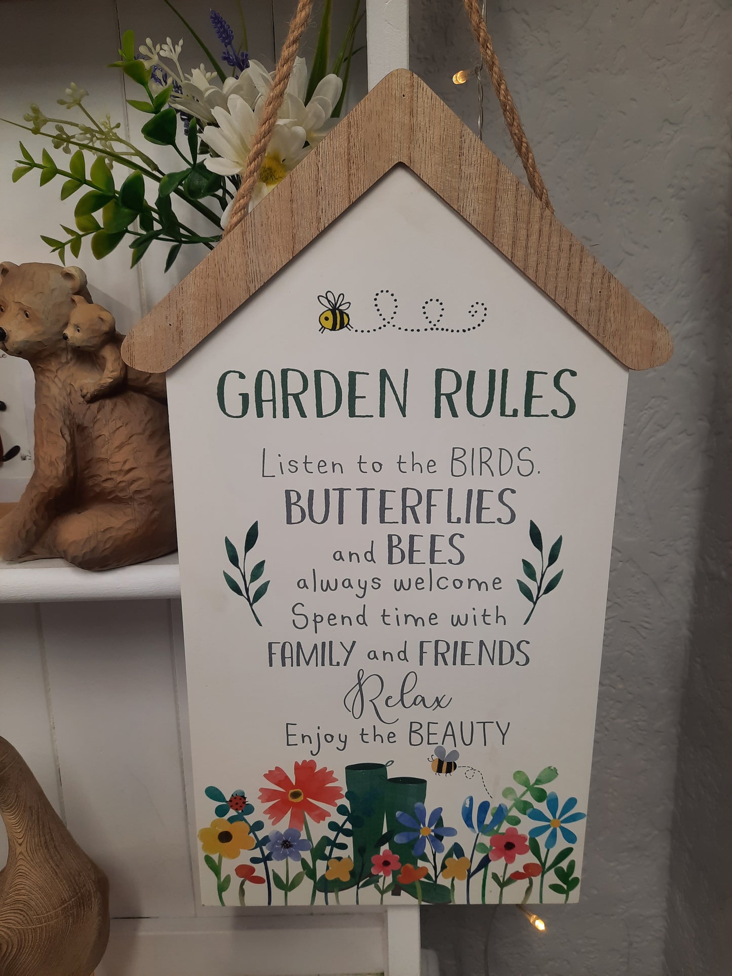 Happy Garden Hanging Plaque Rules...