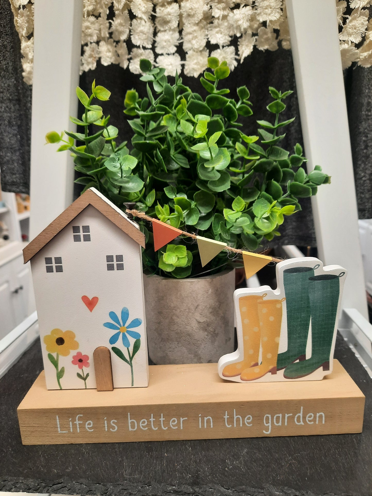 Happy Garden Table Plaque...