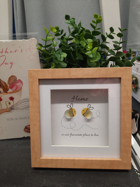 Pebble Glass Home Plaque...