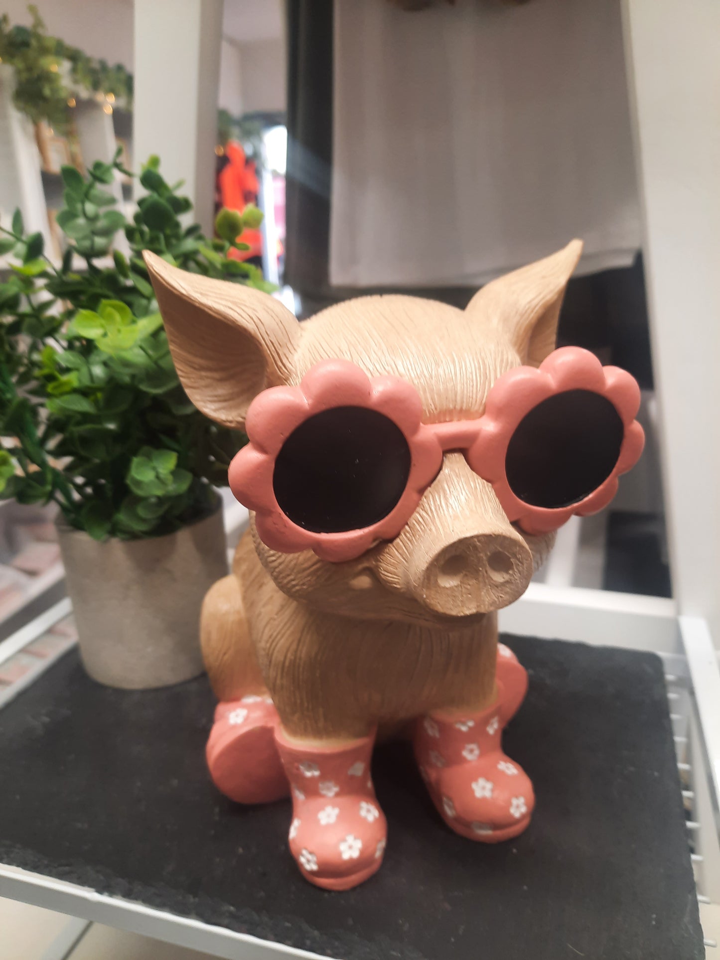 Sunglasses Pig with Wellies