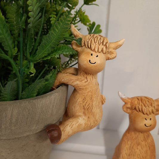 Highland Cow Pot Pal