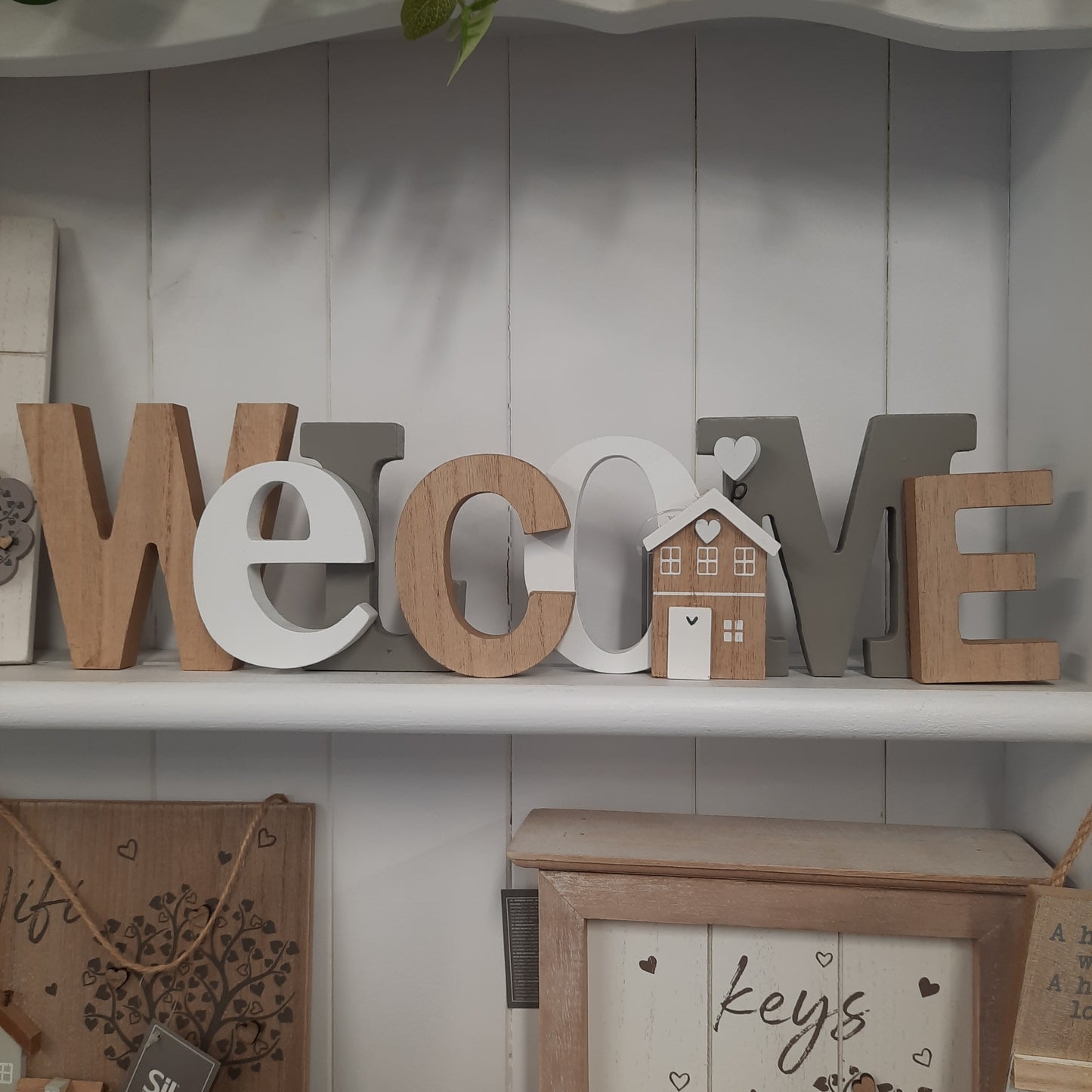 Welcome wooden Sign