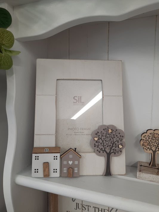 Wooden House Photo Frame