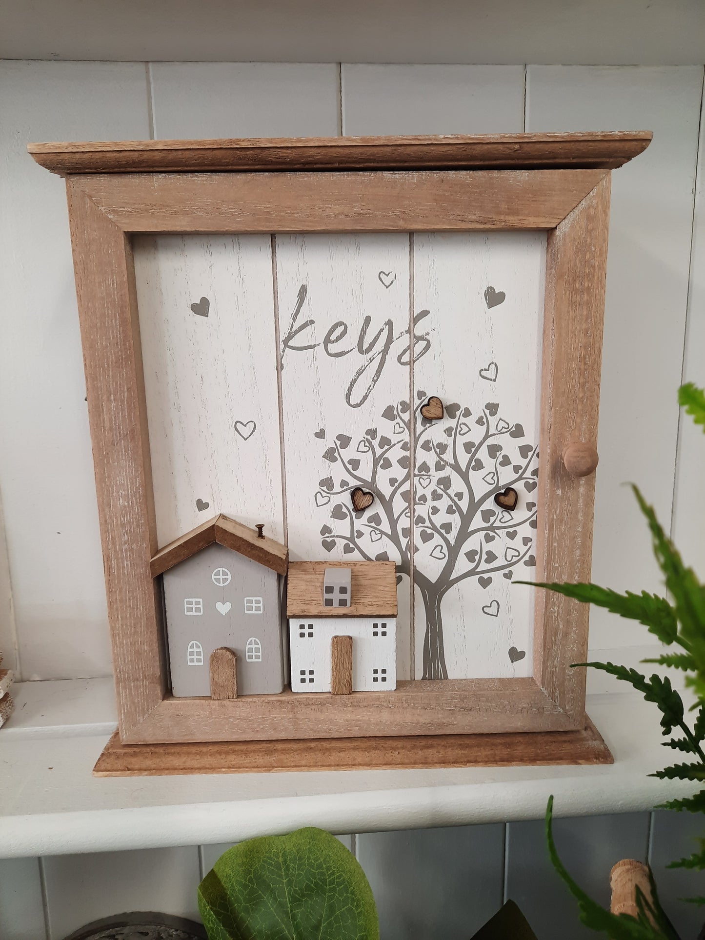 Wooden House Key Box