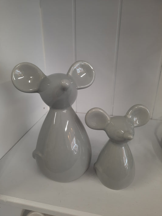 Grey Ceramic Mouse