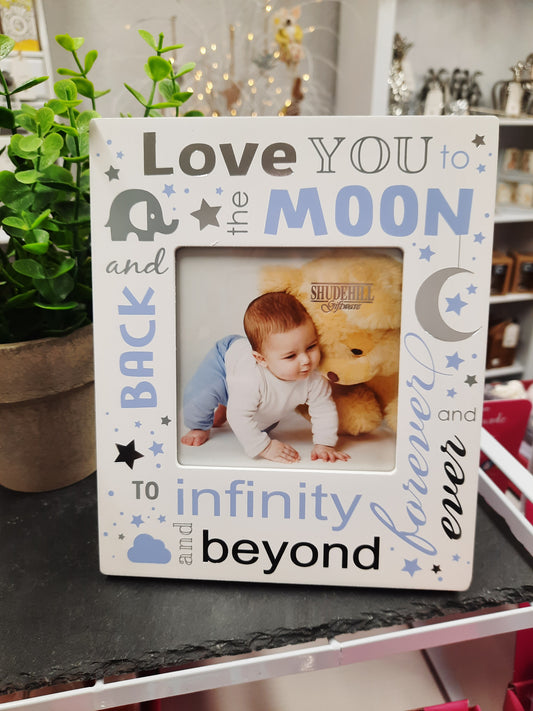 Love You To The Moon Photo Frame (Boy)