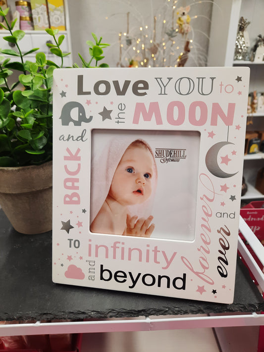 Love You To The Moon Photo Frame ( Girl)