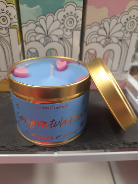 Fragranced Tinned Candle (Congratulations)