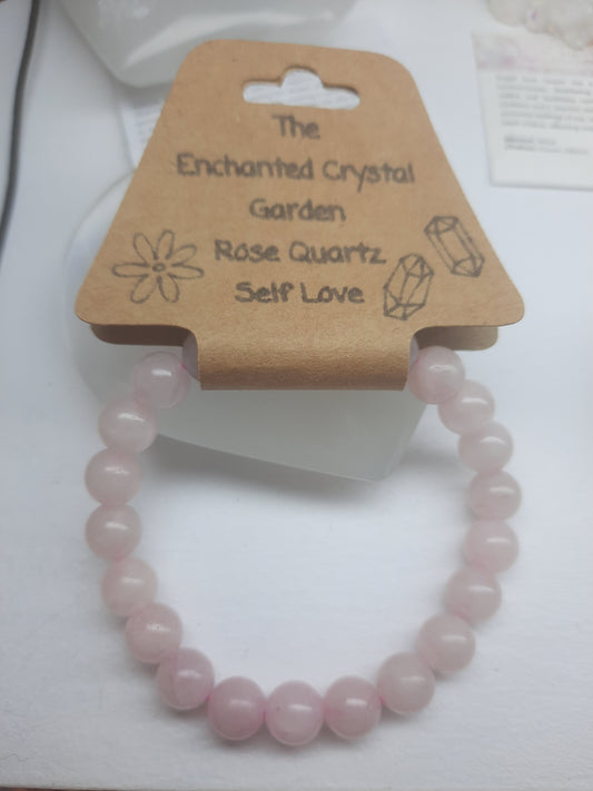 Bead Bracelets (Rose Quartz)