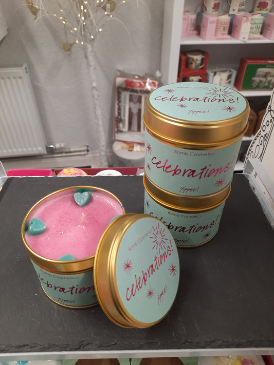 Fragranced Tinned Candle ( Celebrations)